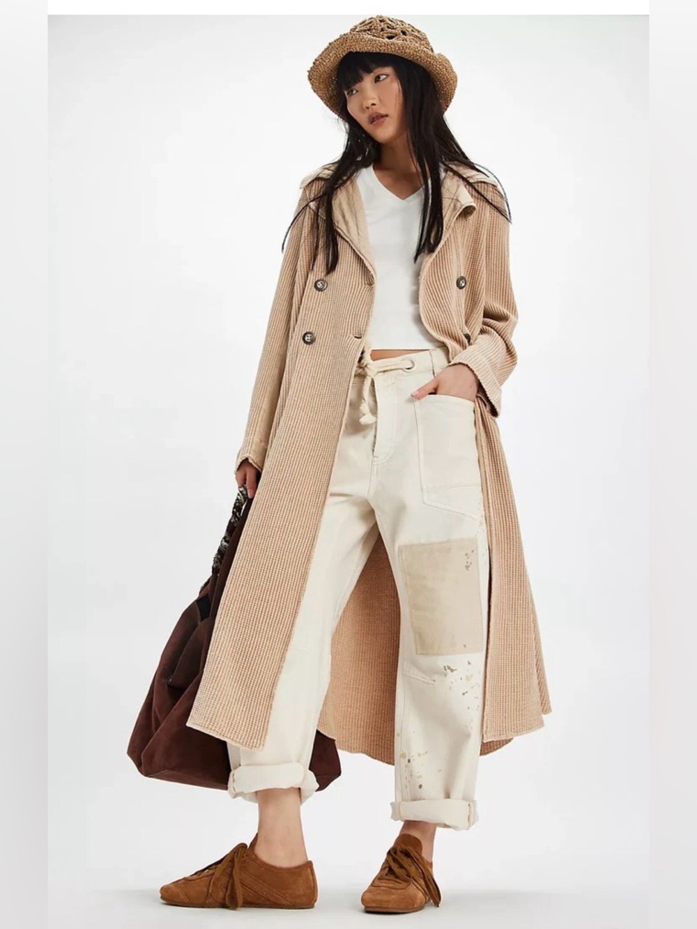 FREE PEOPLE x FP One Landon Duster/Jacket/Sand size extra small